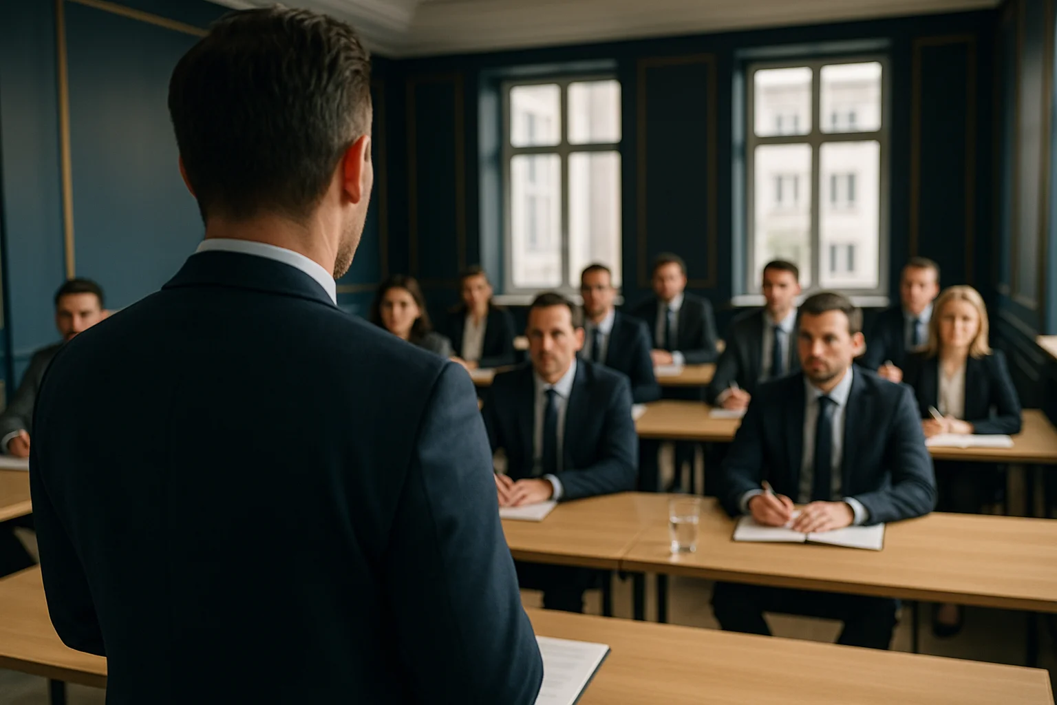 Formation recouvrement amiable et judiciaire — salle de formation professionnelle